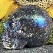 Kristallskalle Sphalerite Aura ca 7cm 400 gram