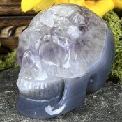Agat Ametist Geode Kristallskall