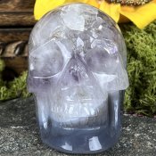 Agat Ametist Geode Kristallskall