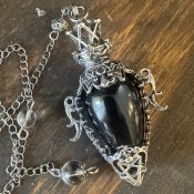 Pendel Fairy Svart Obisidian