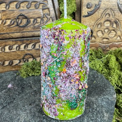 Green goddess Power Spell candle 4x9 cm tim - Spel